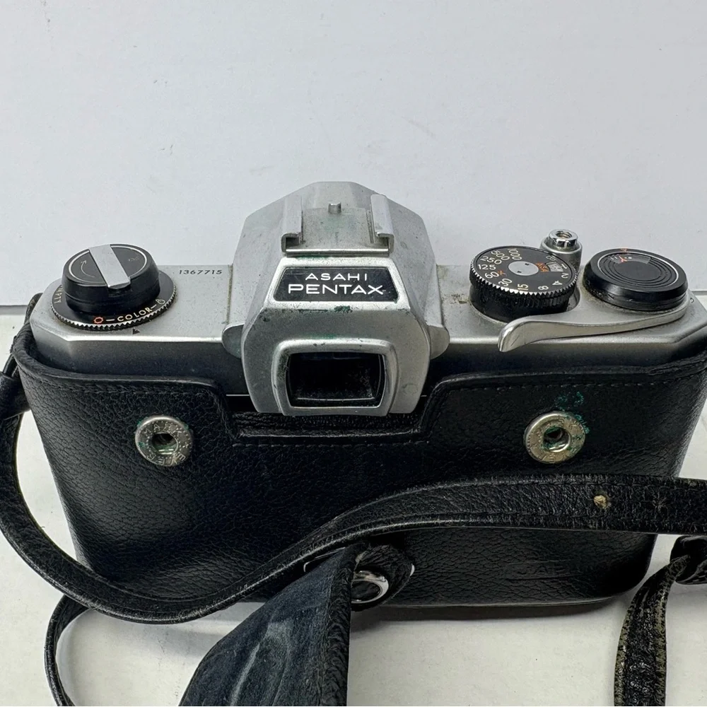 Honeywell Pentax Spotmatic Asahi Japan Camera With Tamron 45m Lens & Case